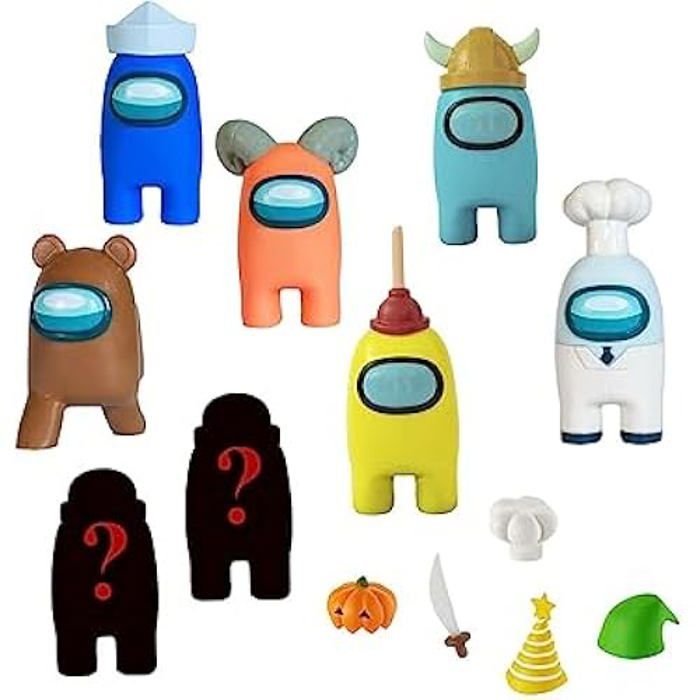 Figurines - BIZAK - Among Us Série 2 - Pack de 8 - Multicolore - Dès 6 ans