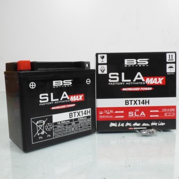 Batterie SLA BS Battery pour Scooter Piaggio 125 MP3 2006 à 2020 Neuf