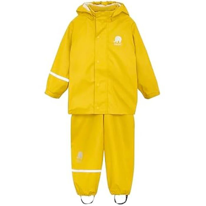 Combinaison de pluie - CELAVI - Veste Imperméable - Bébé garçon - Taille 80 - Jaune