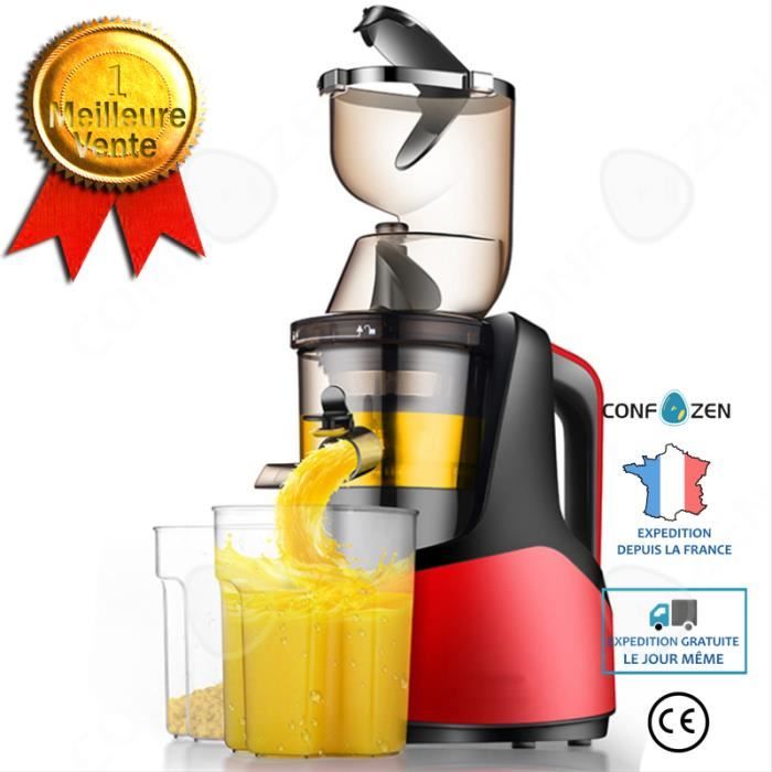 CONFO Juicer Household Automatic Large Caliber Juicer Juicer Separation Juicer -red - Confozen