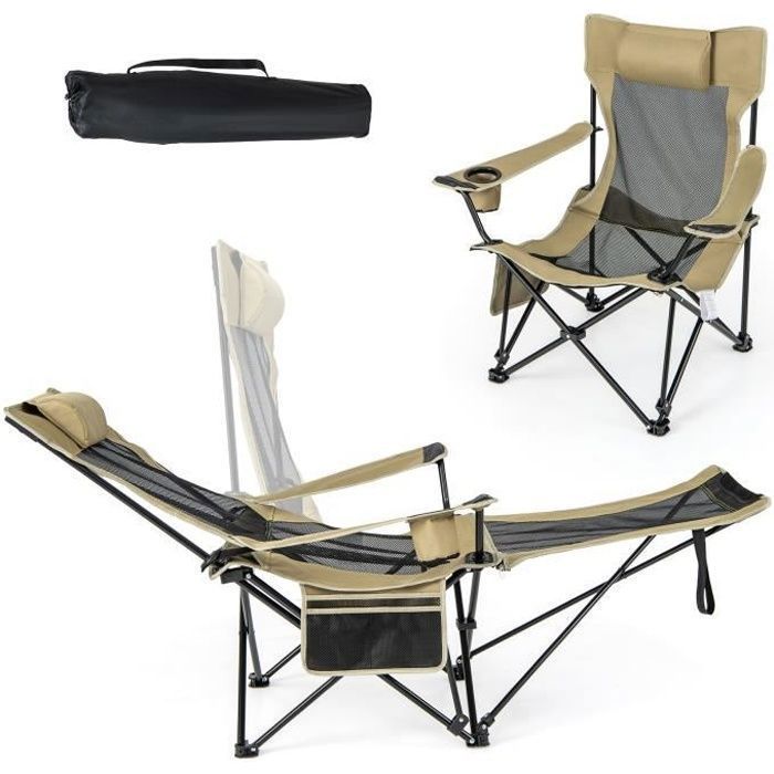 Lot De 2 Chaises Pliantes Camping Stagecaptain – Avec Porte-gobelet Et Sac