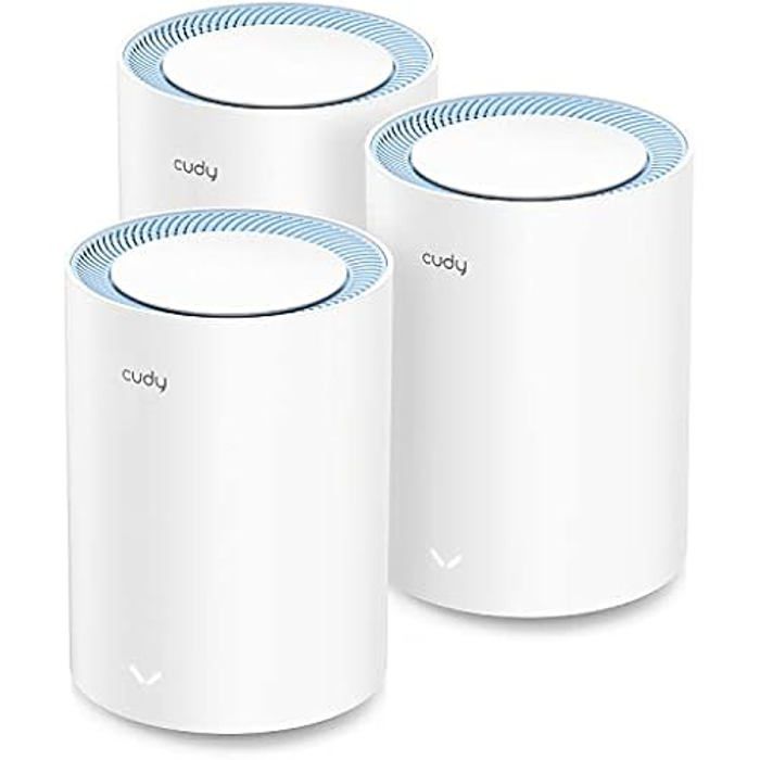 Routeur WiFi Cudy AC1200 – Lot de 3 – Extension de portée VPN DNS au-Dessus TLS IPv6 DDNS