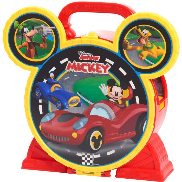 Garage transportable DISNEY Mickey Mouse Stow N Go 12 accessoires 2 véhicules inclus - vue 2