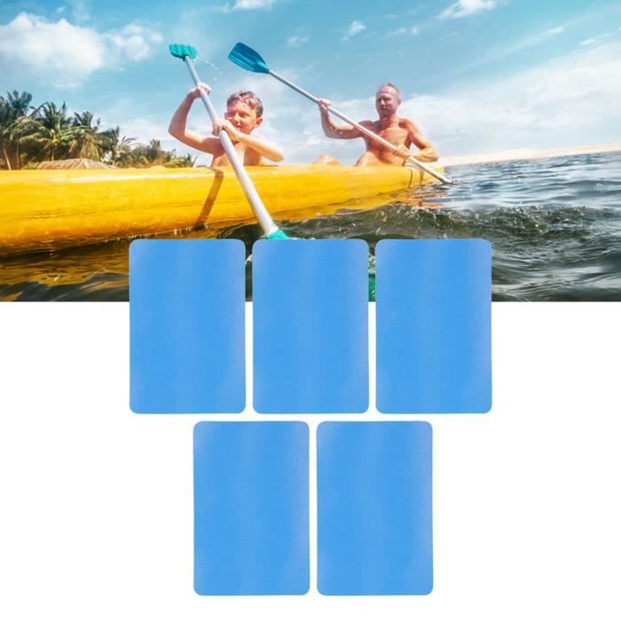 Patch De Réparation En Pvc Imperméable Pour Kayak Pour Environnements Sous Marins De Bateau Gonflable Et De Canoe  Bleu Fonce
