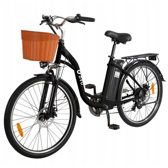 DYU Vélo Électrique,26" Vélo de ville,Moteur 350W, 48V 12,5Ah Batterie ...