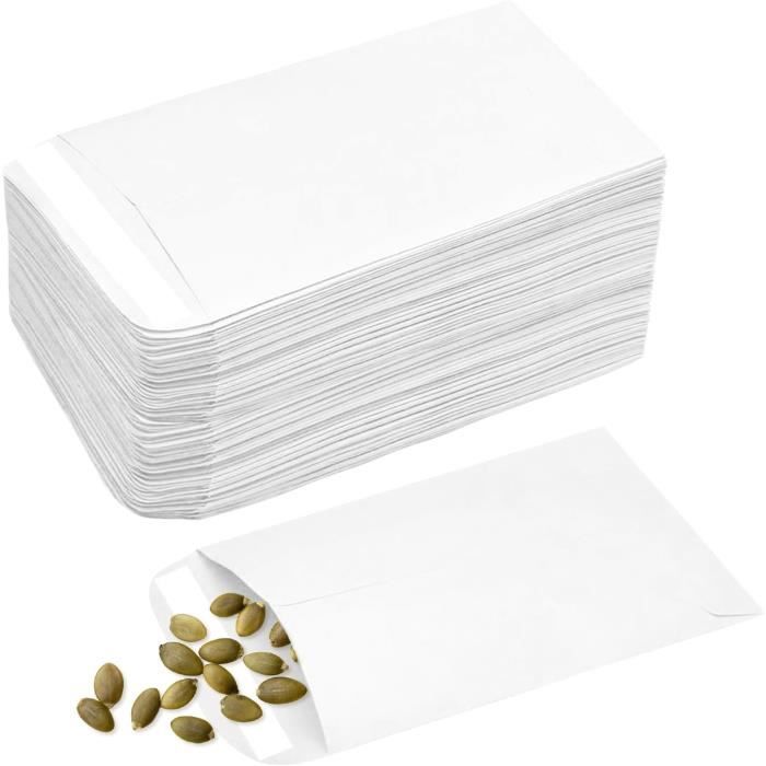 Envelop Schets 100 Pcs Petites Enveloppes Blanches, Enveloppes De Graines ...