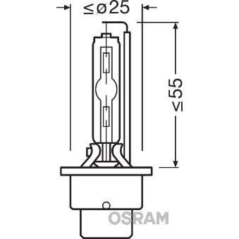 OSRAM Ampoule xénon XENARC ULTRA LIFE D2S