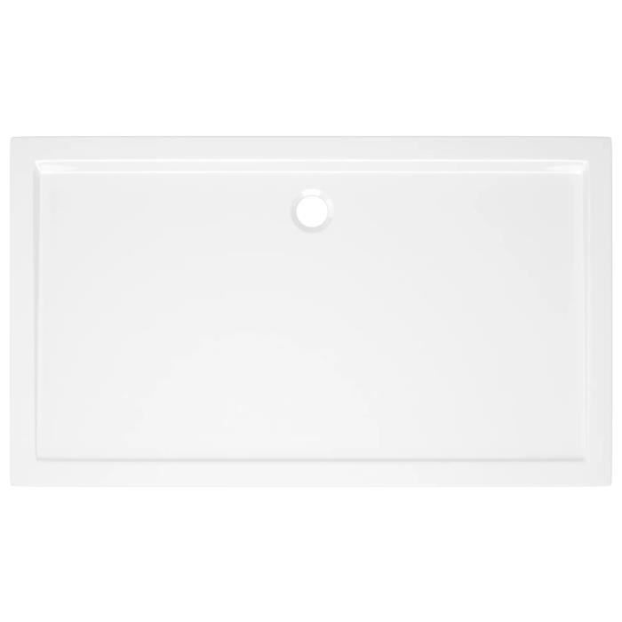 Bac à douche 70x120x2,6 CM Rectangulaire Blanc Effet Pierre mod. Blend