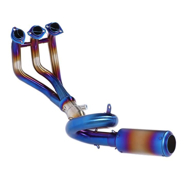 Kit Ligne échappement Mid-Pipe + Silencieux Slip-On En Fibre Carbone Pour Ninja 400 / Z400 (2018-2020)