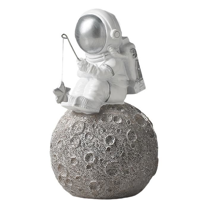 Paire Résine astronaute Figurine Ornement Mini Artisanat pour Bureau Décor