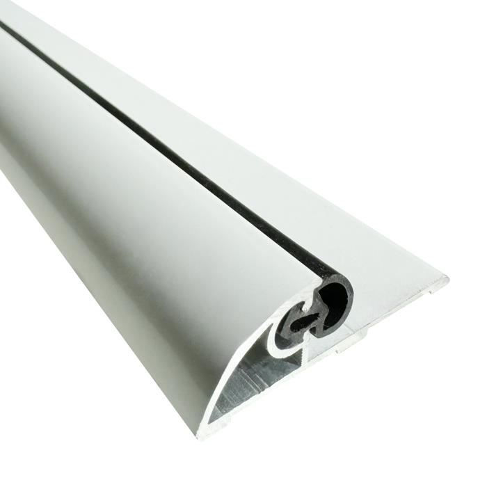 Soglia Porta PMR In Alluminio Con Guarnizione - Standard Handicap, Laqué Nero 830mm - Foto 6