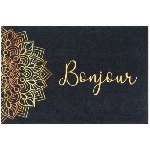 IDMAT Tapis boston 40 x 60 cm Mandala bonjour