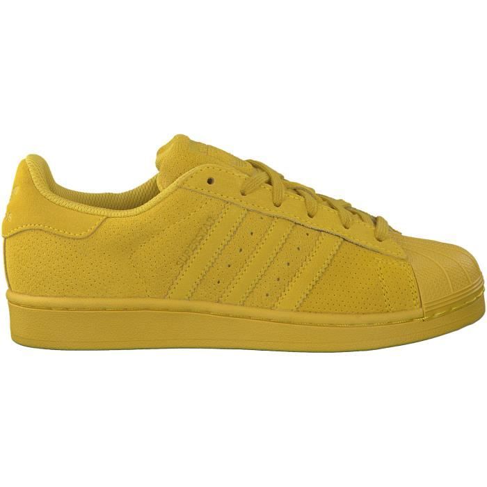 adidas jaune superstar