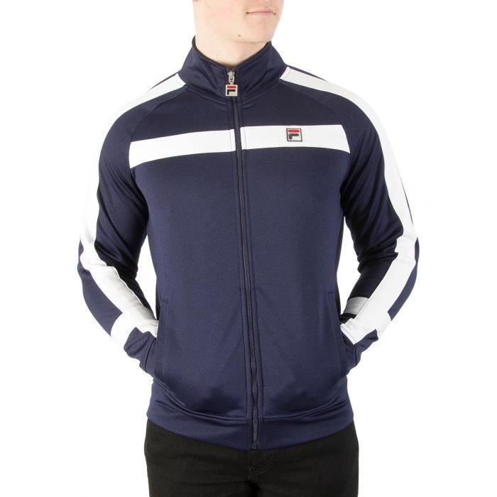 Veste de survetement homme Fila Vintage Renzo Bleu Manches longues Multisport