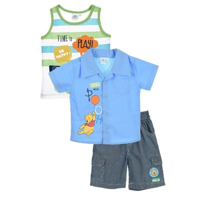 Ensemble Debardeur Shirt Bermuda Winnie L Ourson Bebe Garcon Bleu Cdiscount Pret A Porter Ensemble Debardeur Shirt Bermuda Winnie L Ourson Bebe Garcon Bleu Cdiscount Pret A Porter