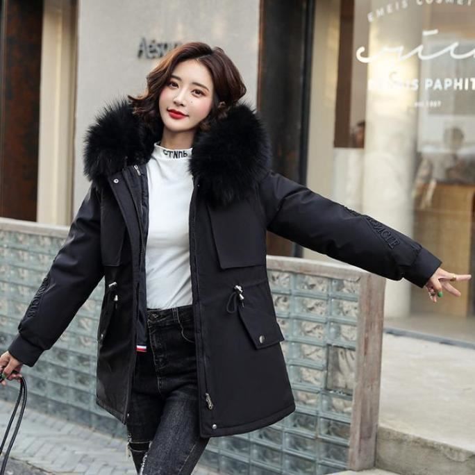 Parka femme sales hiver noir