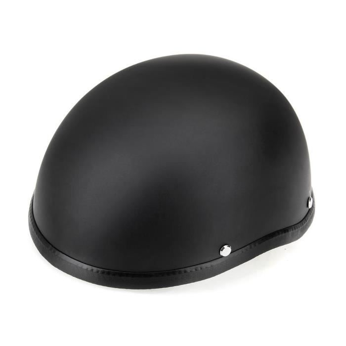 Casque De Moto De Style Allemand, Demi-Casque Rétro, Bonnet Ultra Fin Et Confortable. Petit Casque Fantaisie Avec Lunettes Pour Scooter Cyclomoteur