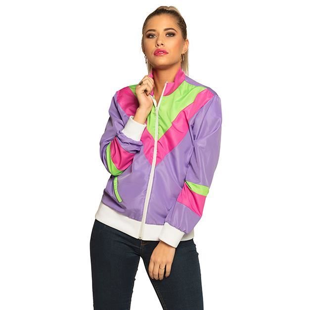 Veste de jogging retro pour femme Blanc Multicolore Manches longues Indoor Multicolore Cdiscount Pret a Porter