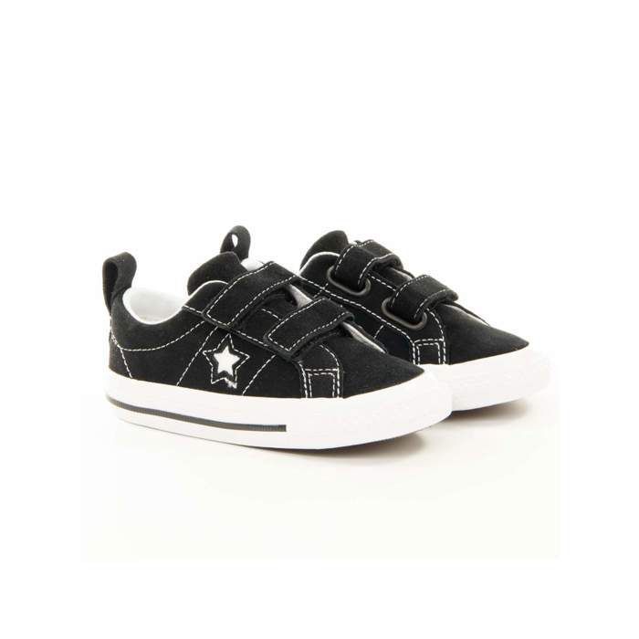 Basket Converse Garçon One star 2v ox Noir Synthétique Authentique