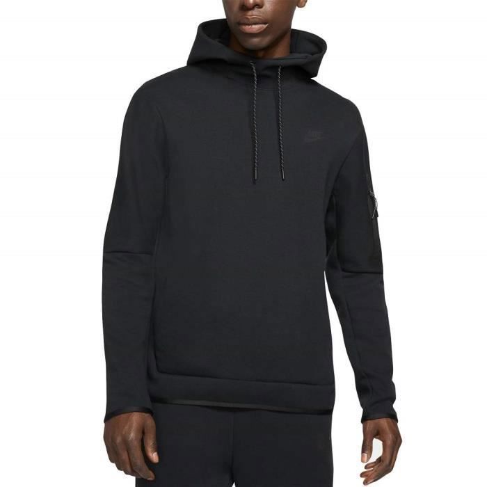 Sweat à capuche Homme TECHN°2 M Noir