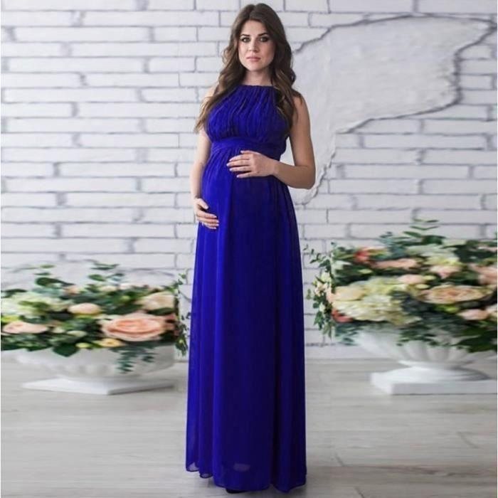 Robe Enceinte Maternit Photographie Longue Femme Mousseline Classique ...