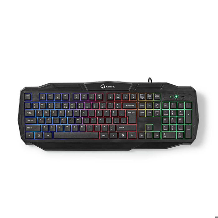 Alpexe Clavier de Jeu Filaire - ALPEXE-1881 - Rétroéclairé - USB 2.0 - Disposition US Noir - vue 2