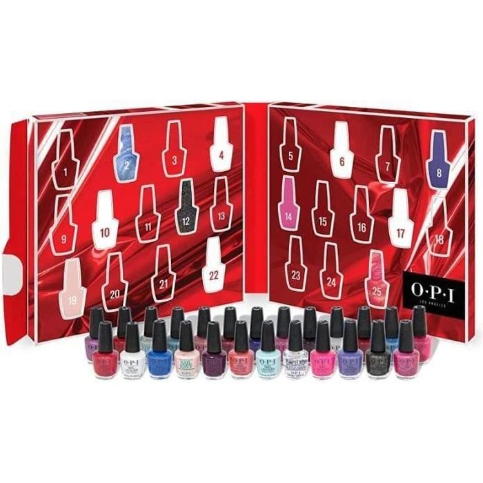 OPI Celebration Collection Coffret cadeau calendrier de l'Avent 25 x 3