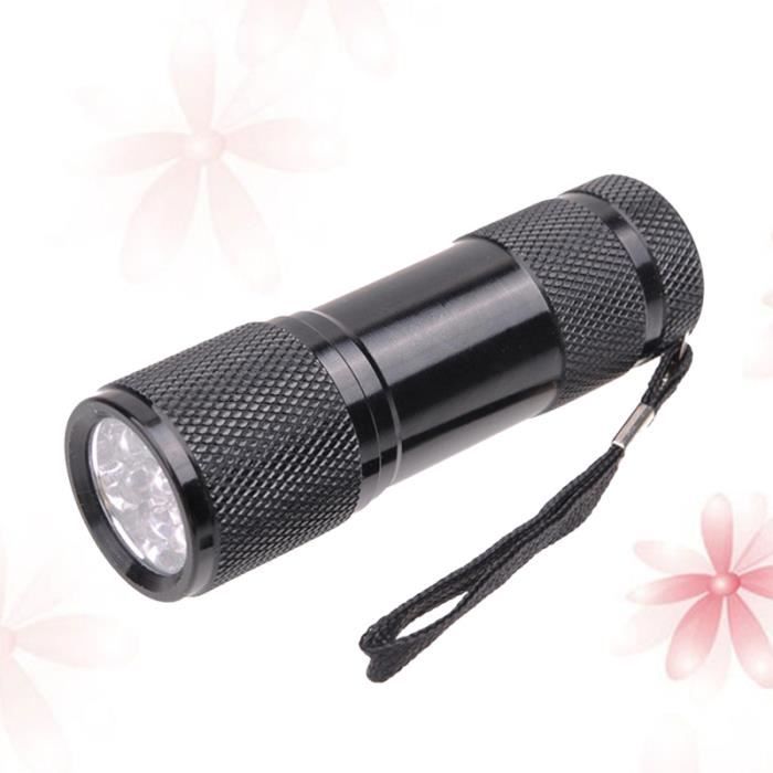 DARKDAWN Lampe de poche UV 365 et 395 nm - Lumière noire - Mini USB - Rechargeable par USB - Lampe de bois - Puissante lampe fluorescente portable pour taches d'urine d'animaux