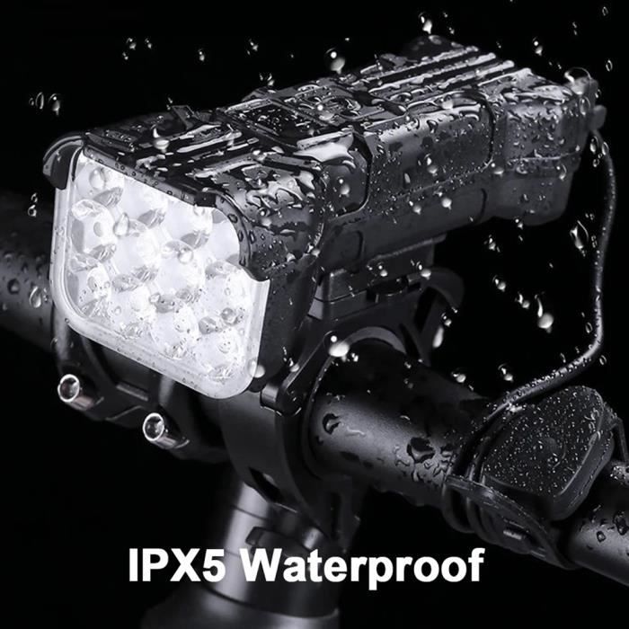 Kit éclairage Vélo Avant/arrière LED BOFFOX – USB Rechargeable, étanche IPX5, 2 Modes – Pour VTT, VTC, Nuit