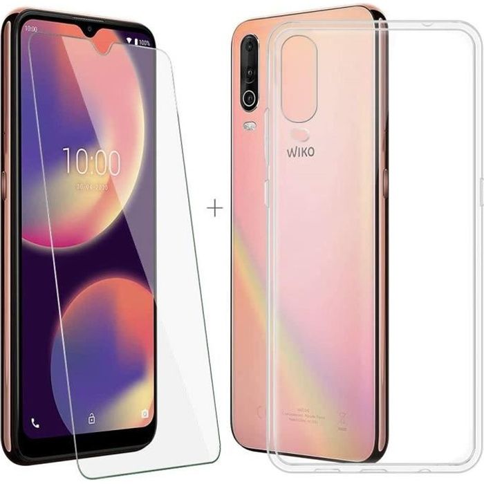 Coque pour Wiko View 4 Lite Transparente Silicone 3 /× Verre tremp/é Protection /écran Ultra Souple TPU /Étui Protecteur Housse Clair TPU Bumper Case Anti Choc Case Cover
