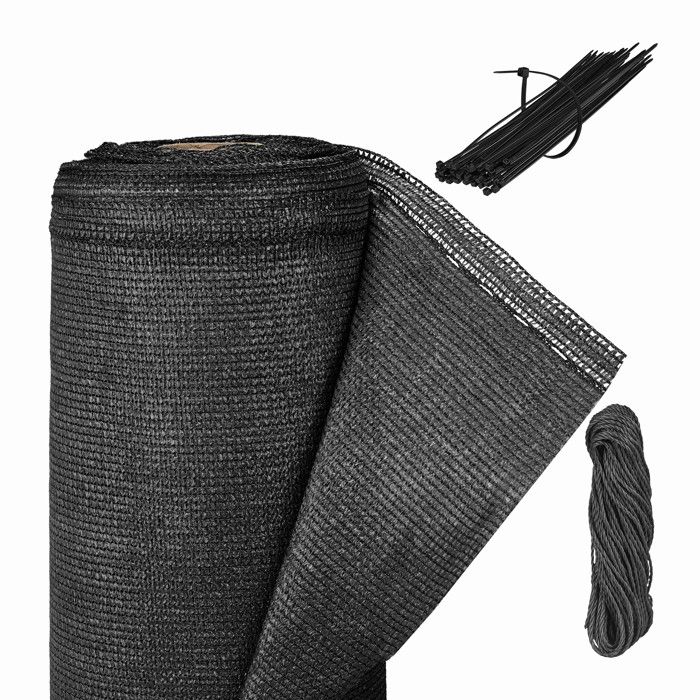 Brise-vue Ribiland 1x5 M, 220 G/m², Vert - Bâche Synthétique Avec Oeillets Pour Terrasse Et Jardin