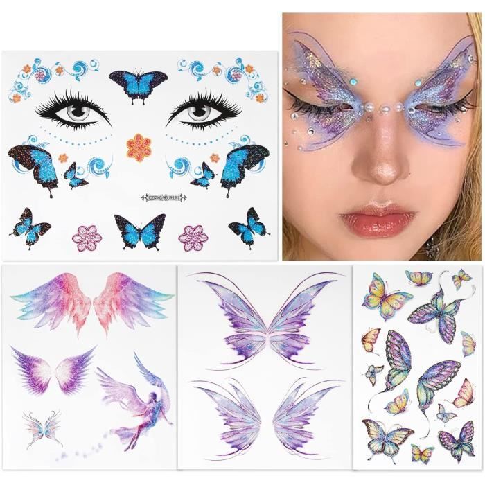 Tatouages Temporaires Hunters Pour Enfants - 20 Feuilles, Motifs Anime, Pour Fêtes, Halloween, Anniversaire