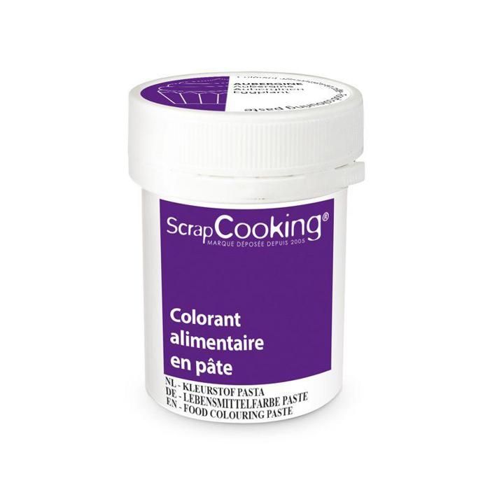 Colorant alimentaire en pâte 20 g - Aubergine