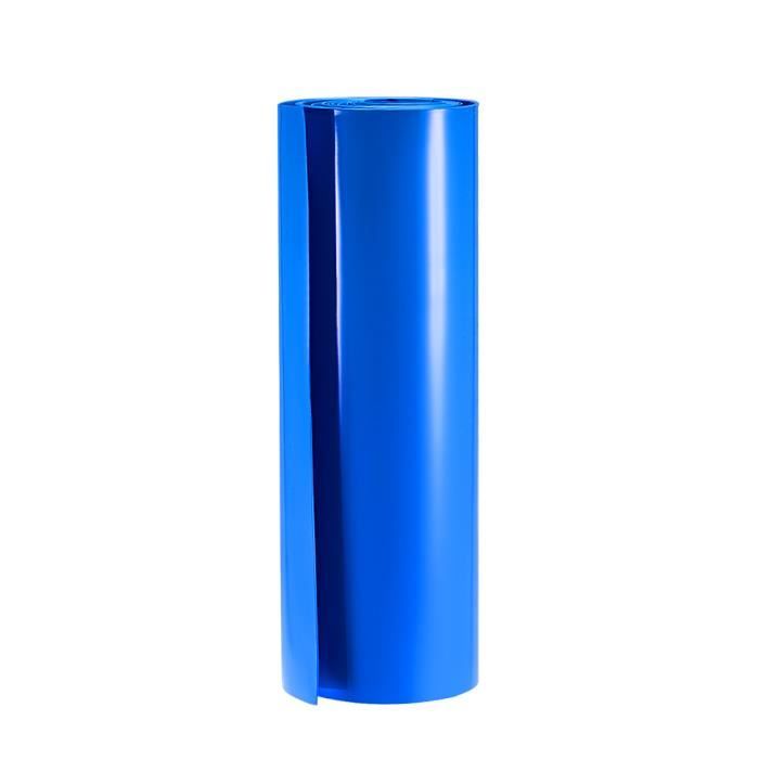 Gaine Thermorétractable PVC 29,5 Mm Plat - Pour Batteries 18650 - Lot De 30 - Bleu - 8