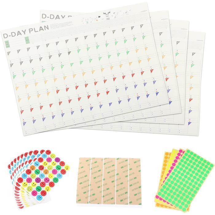 Autocollants De L'Avent - 24 Numéros Pour Calendrier De Noël, Décoration Fenêtre, Emballages Cadeaux Et Biscuits - 3