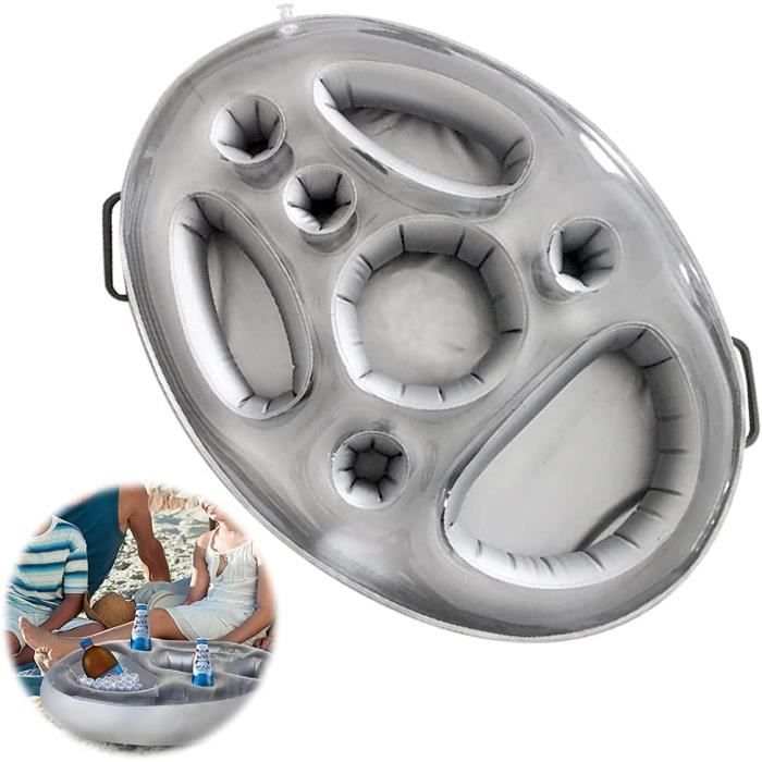 Bar Flottant Gonflable 9 Trous Pour Piscine - Plateau Porte-Boissons Et Collations Taozoey