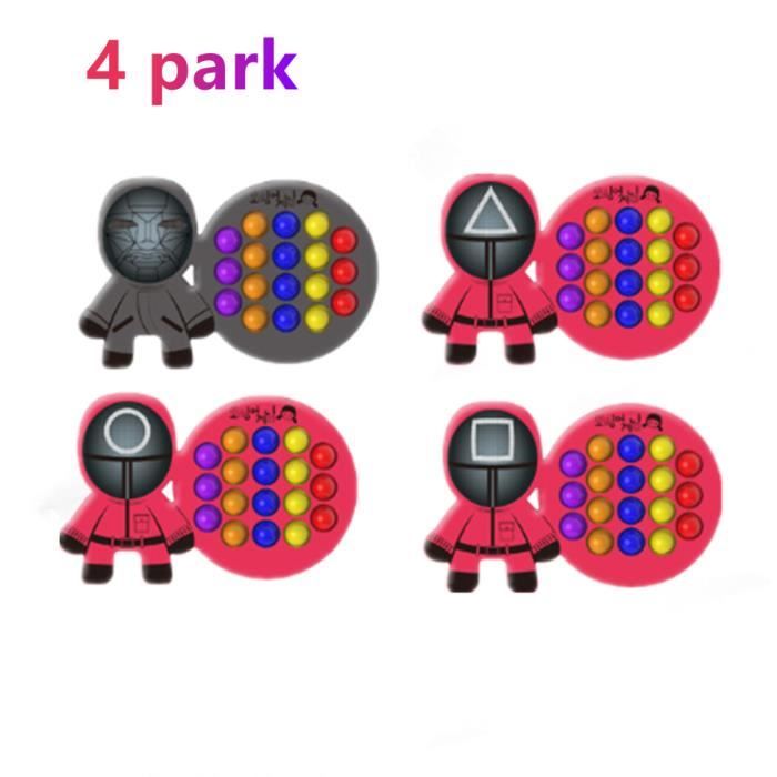 Jouet Anti-stress Push Bubble - 2 Pièces Silicone (chenille & Coccinelle) Pour Enfants Et Adultes, Sensoriel Et Apaisant