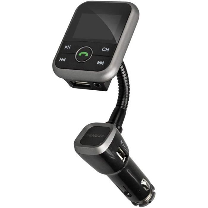 Transmetteur FM Bluetooth 5.0 Voiture Avec Charge PD20W Et Ambiance Lumineuse – Kit Main Libre Audio