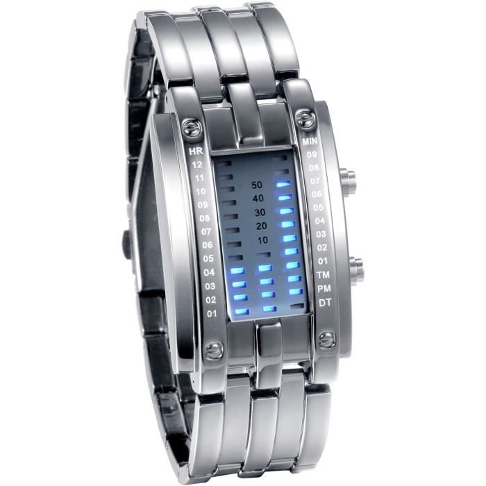 DOITOOL Montre Bracelet Torche LED Avec Boussole - Lampe Poignet Camping Randonnée Nuit