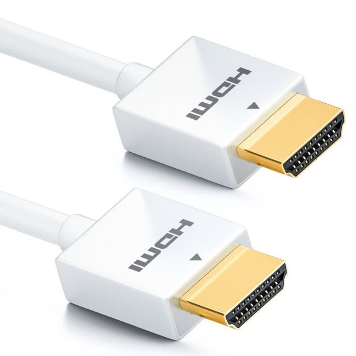 Câble VGA Mâle-mâle 1,5 M - Connecteurs Plaqués Or, Blindage Double Avec Noyaux Ferrite - Résolution Jusqu'à 1080p - Pour PC, Projecteur, écran, TV
