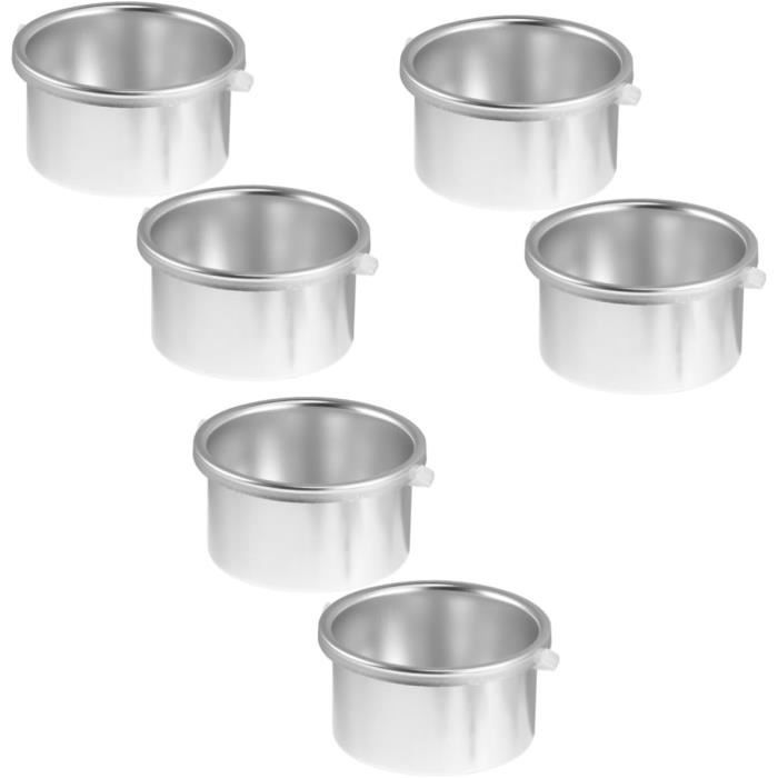 SEWACC Petit Pot De Cire Avec Anse - Bol Aluminium Antiadhésif Pour Chauffe-Cire Épilatoire