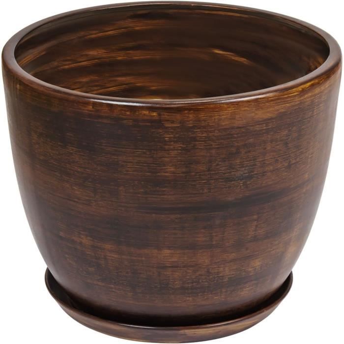 Pot De Fleurs En Céramique Scheurich Aura - Crème, Diam. 20,8 Cm, Hauteur 18,5 Cm