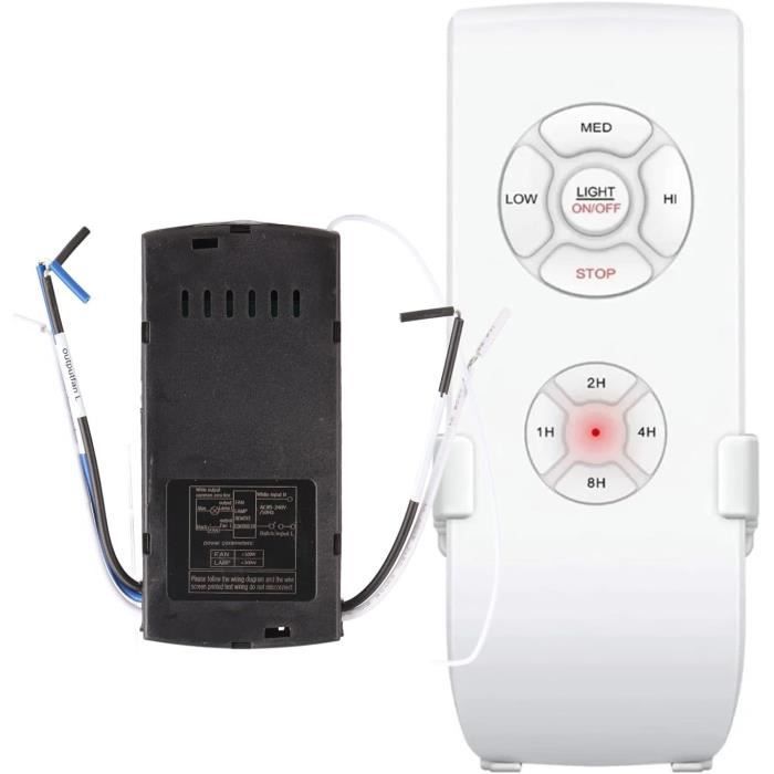 Télécommande Sans Fil Pour Ventilateur De Plafond - 6 Vitesses, Variateur Lumière, Contrôle Intelligent
