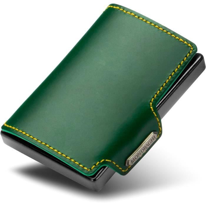 UK Phoenix Portefeuille fin en aluminium RFID pour femme, léger et rigide, porte-cartes avec 6 poches extensibles, protection antivol RFID, cartes d' identité, cartes de visite, etc, Arbre à fleurs