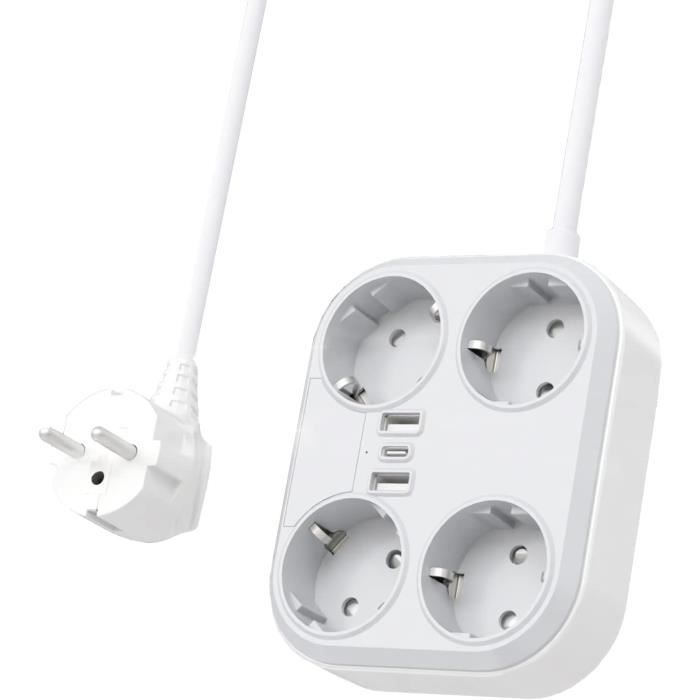 Multiprise Avec Ports USB, Chargeur USB C De 65 W Pour