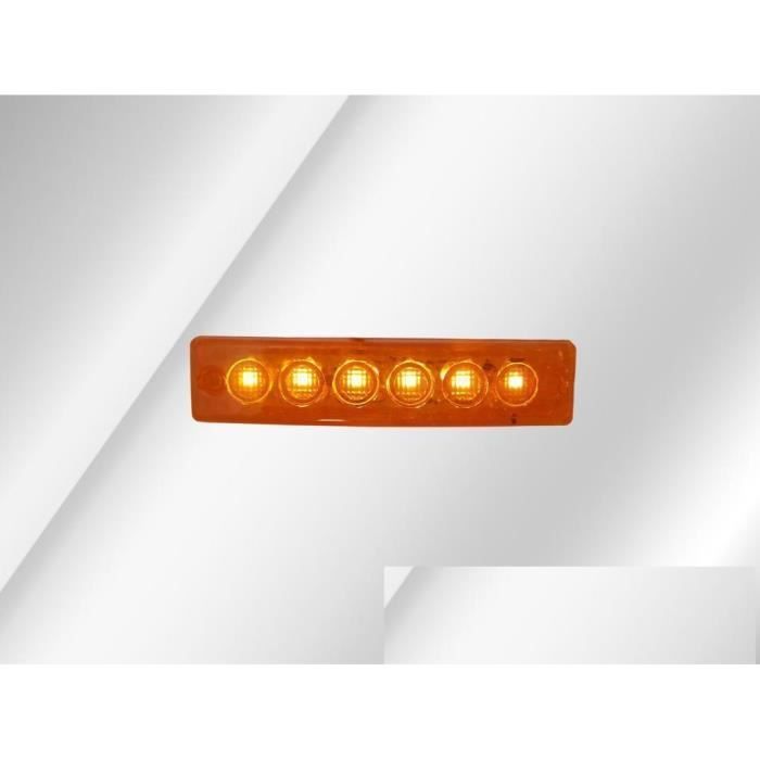 6 Led Orange Feux De Gabarit A 12V Remorques Chassis Caravane - Foto 8