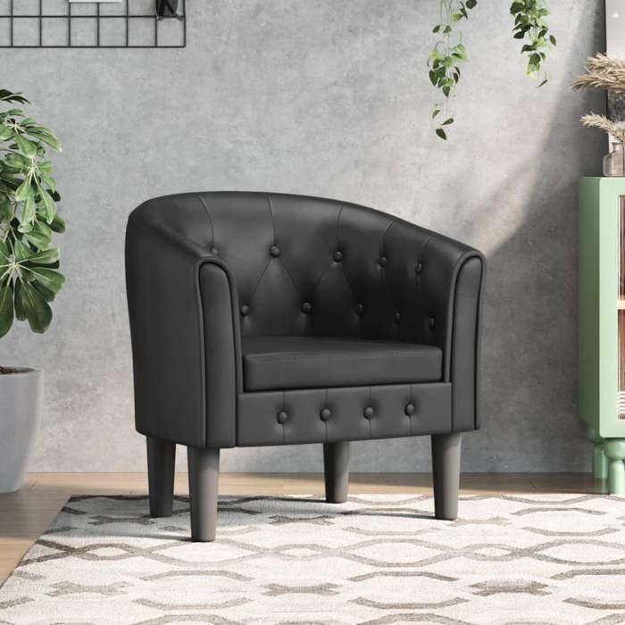 vidaXL Fauteuil Cabriolet Chaise avec Accoudoirs Canapé avec Dossier Siège Rembourré Meuble de Salon Chambre Moderne 356457