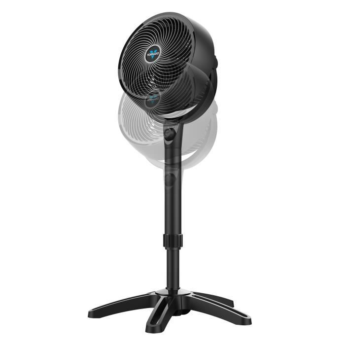 Ventilateur - Vornado - VOR-683 - Sur pied ajustable - Noir - 3 vitesses - 23 mètres de portée - Vornado