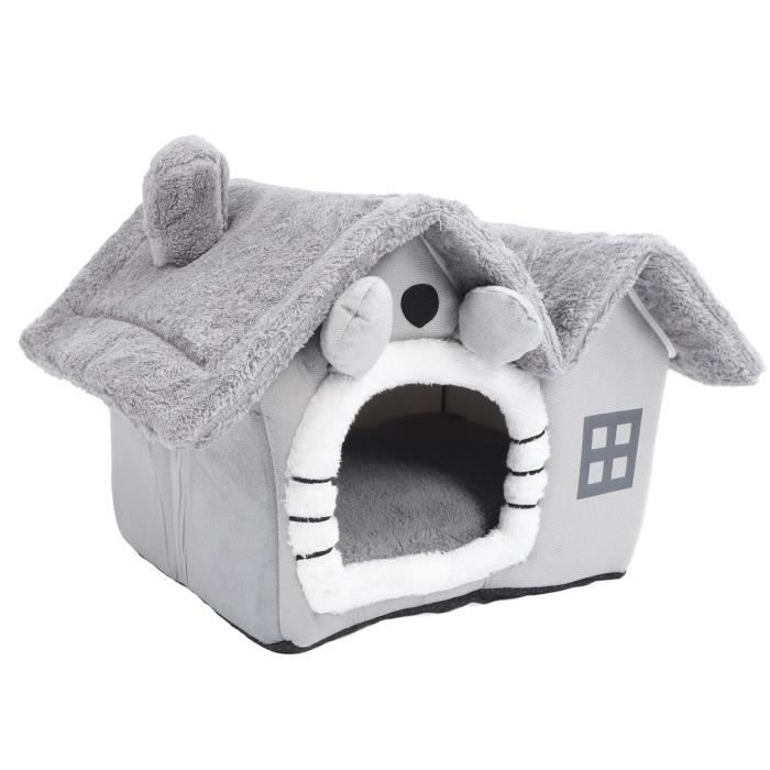 Meilleurs prix pour Vvikizy Maison Chat Portable Lavable Gris
