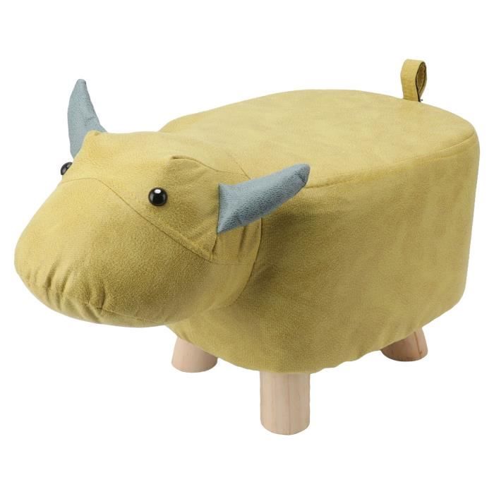 Tabouret Décoratif Animal Happy Home - Pour Chambre D'enfant Ou Salon, Dimensions 35x35x65 Cm, Gris, Neuf